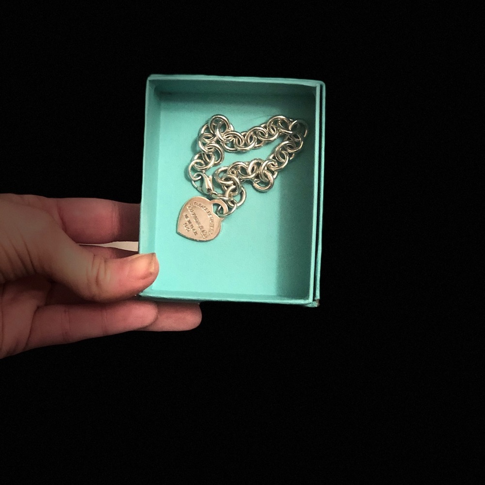 Tiffany heart charm bracelet